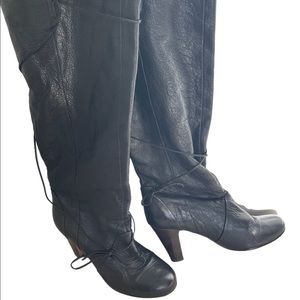 Dolce Vita Over the Knee black leather boots!